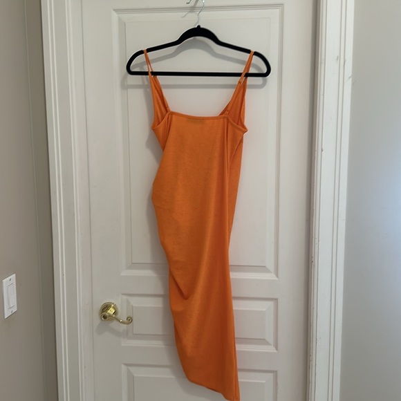Tangerine Mango asymmetrical dress - Picture 2 of 4